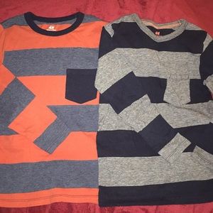 Boys set of long sleeve cotton t-shirts